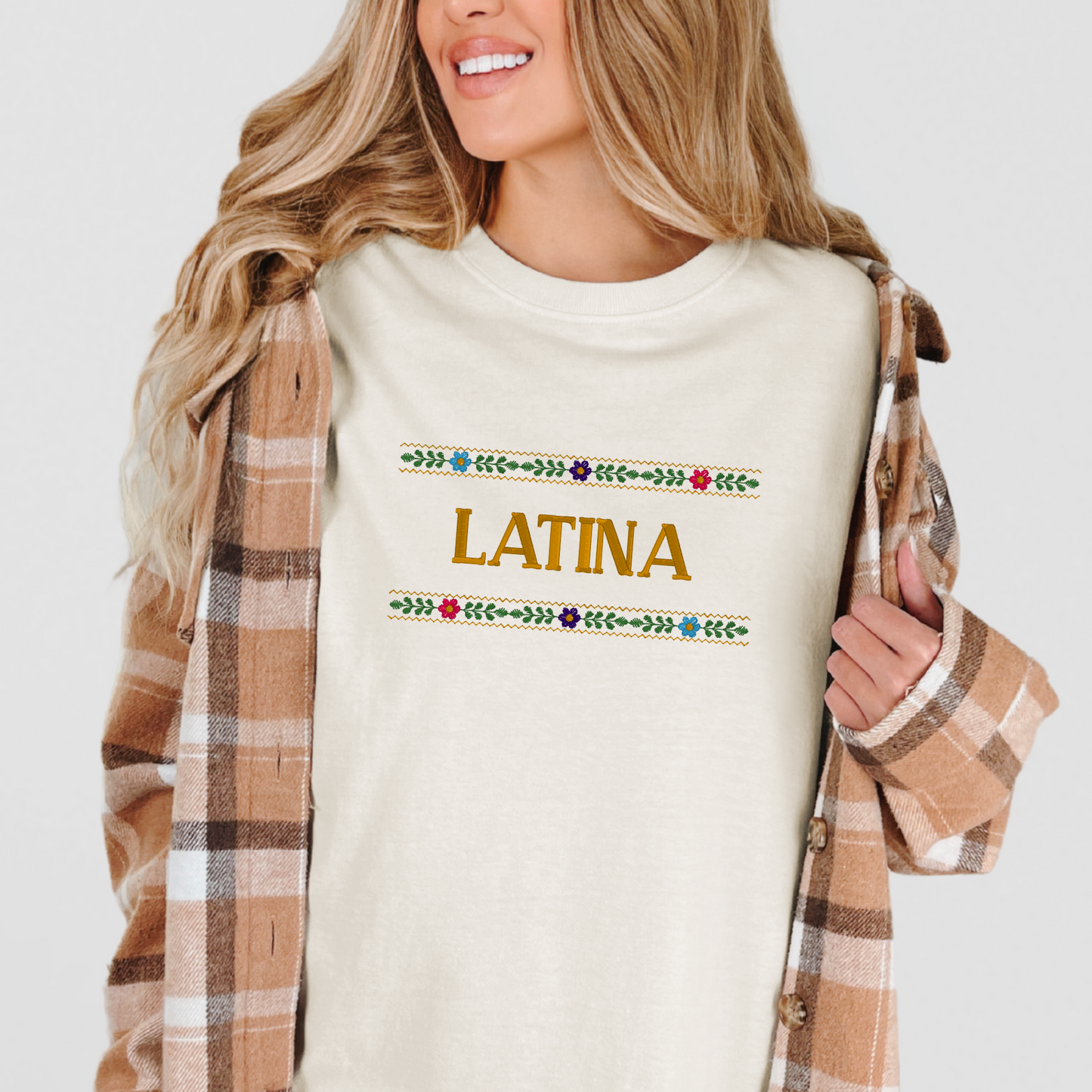 Chicana/Latina Floral Tee
