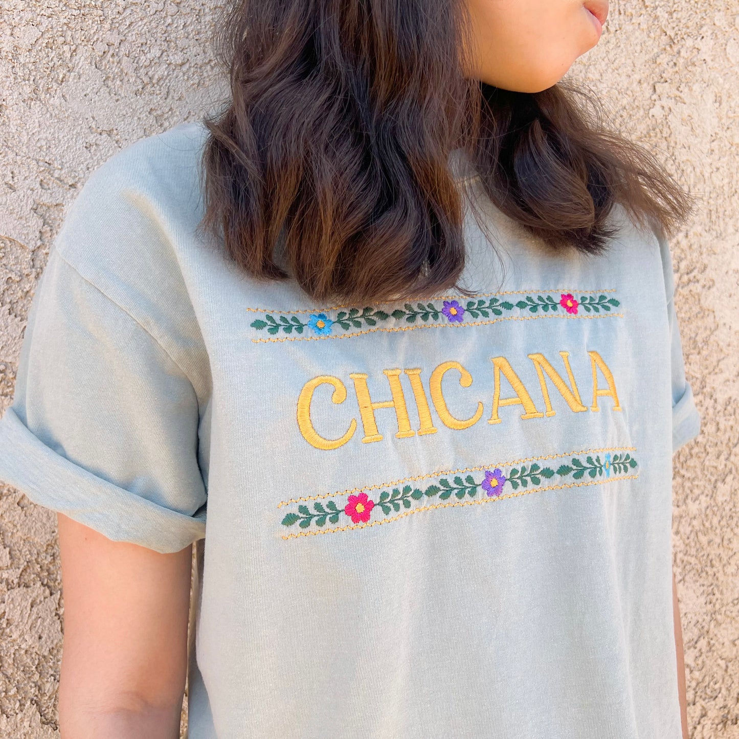 Chicana/Latina Floral Tee