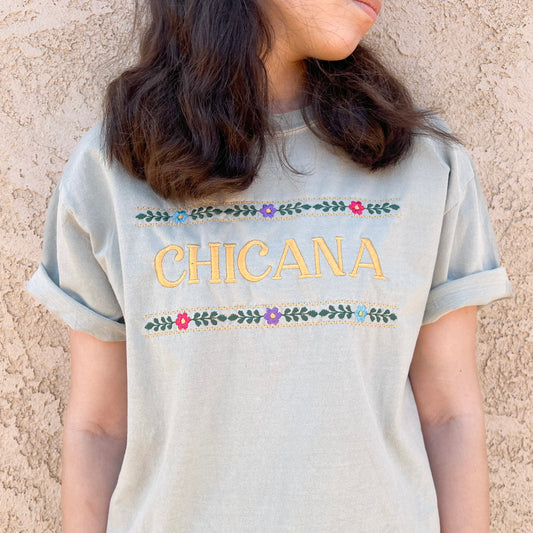 Chicana/Latina Floral Tee